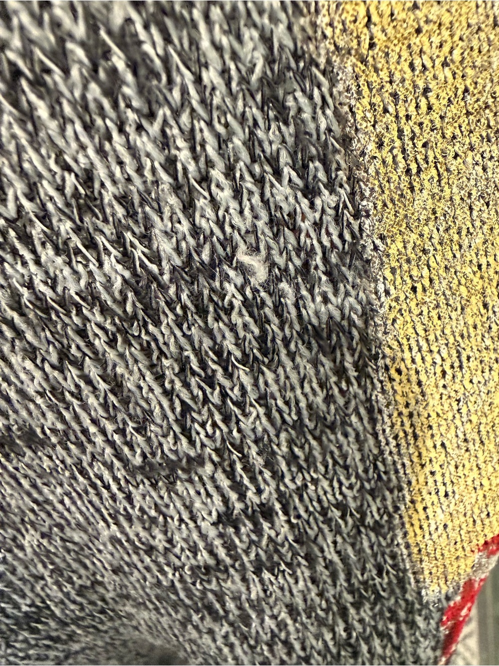 Cozy Gray Crewneck Sweater with Yellow Llama and Red Scarf - Picture 5 of 6